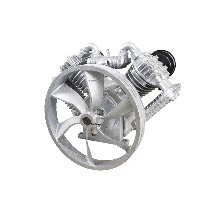 Cap compresor de aer cu 4 cilindri, motor pentru compresor, 10kW 1050l/min Verke