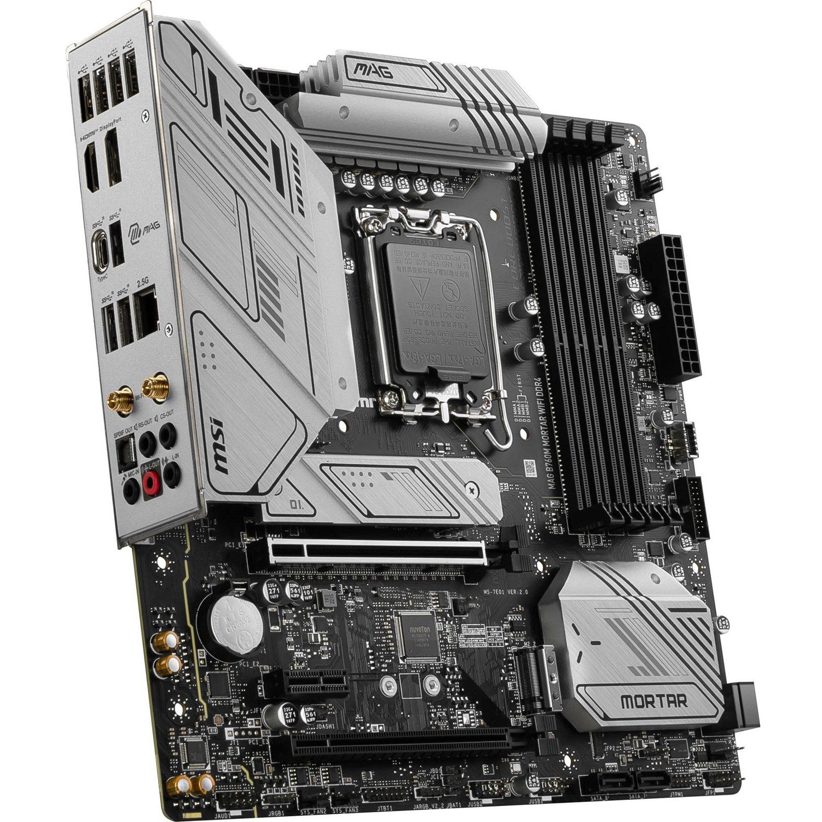 MSI MAG B760M MORTAR WiFi Ⅱ mATX LGA1700 Placă de bază MSI MAG B760M MORTAR WIFI DDR4, Socket LGA1700 - eMAG.ro
