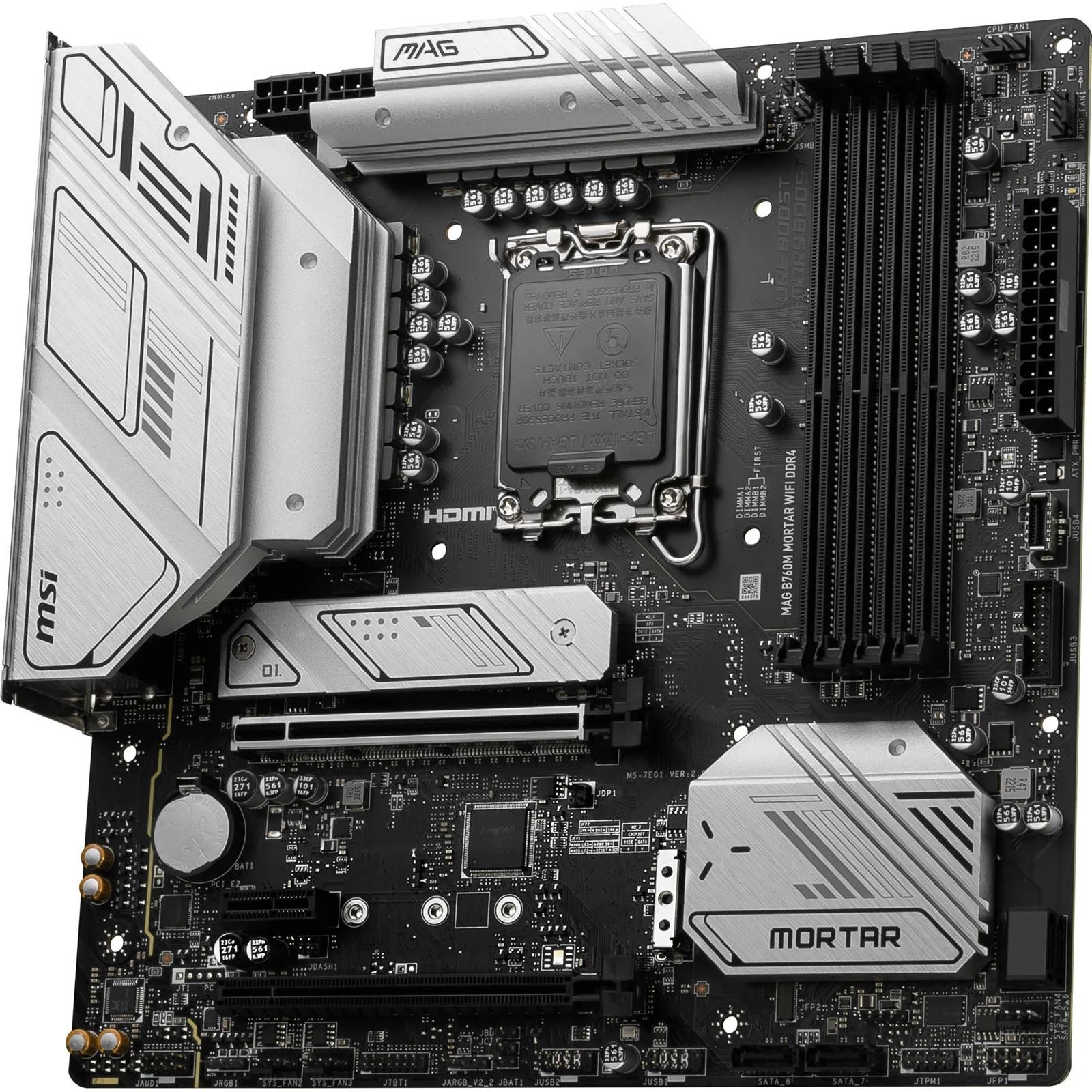 MSI MAG B760M MORTAR WiFi Ⅱ mATX LGA1700 Placă de bază MSI MAG B760M MORTAR WIFI DDR4, Socket LGA1700 - eMAG.ro