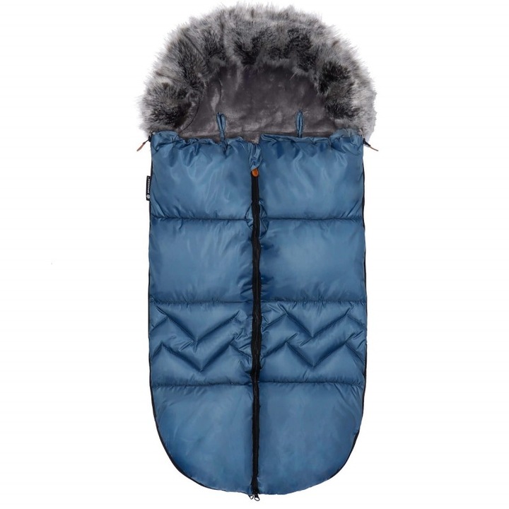 Sac de dormit bebelusi, Springos, cu blanita detasabila, poliester, 90 x 45 cm, Bleumarin