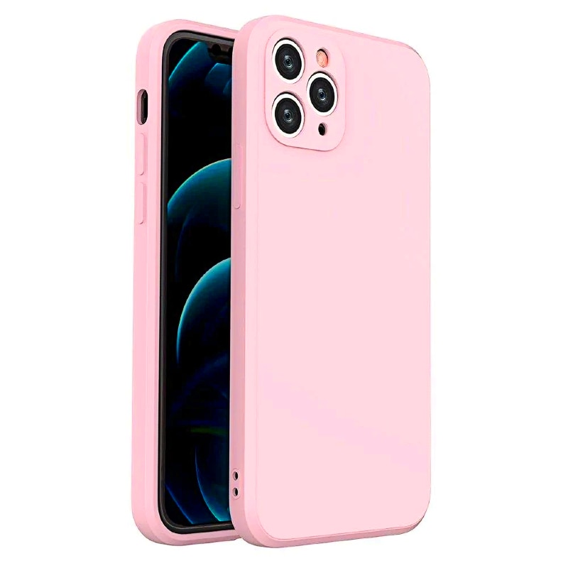Премиум калъф за Apple IPhone 13 със защита на камерата и розова ...