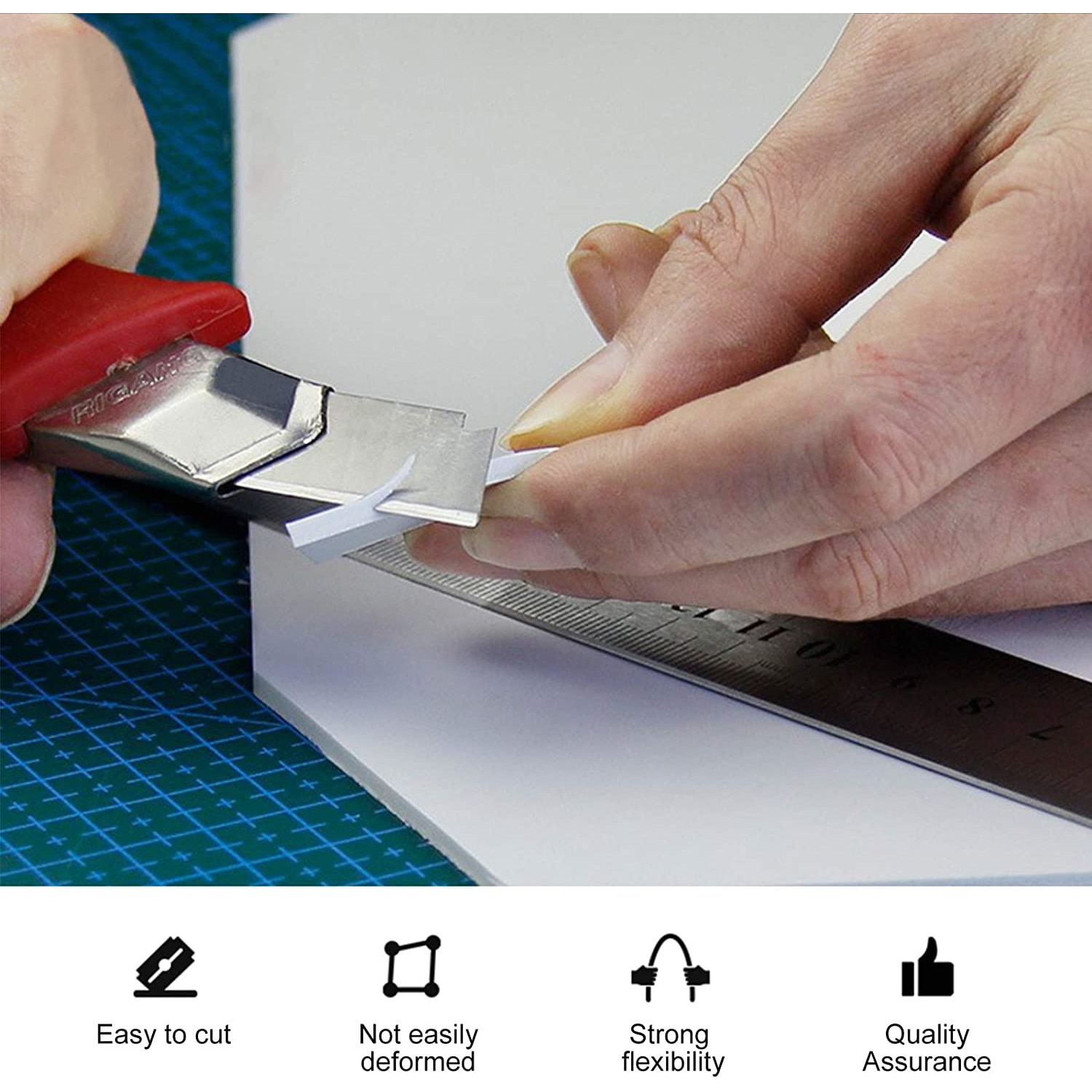 Set 3 placi A4, 8mm, foam, komatex, pvc expandat, alb eMAG.ro