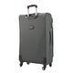 Valiza, Perfect line, Cu expander, Textil, 80/28/45 cm, Gri, 3 piese