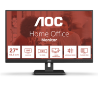 Monitor AOC 27", VA, QHD 2560x1440, 75Hz 4ms, FlickerFree, Boxe 2Wx2, HDMI DisplayPort, USB hub, Q27E3UAM