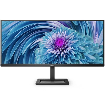 Monitor LED VA Philips 346E2LAE/00 34", UWQHD (3440x1440), 100Hz, 1ms MPRT (4ms GTG), AMD FreeSync, Boxe 3W x2, USB Type-C 65W, Hub USB, HDMI, DisplayPort, VESA, negru