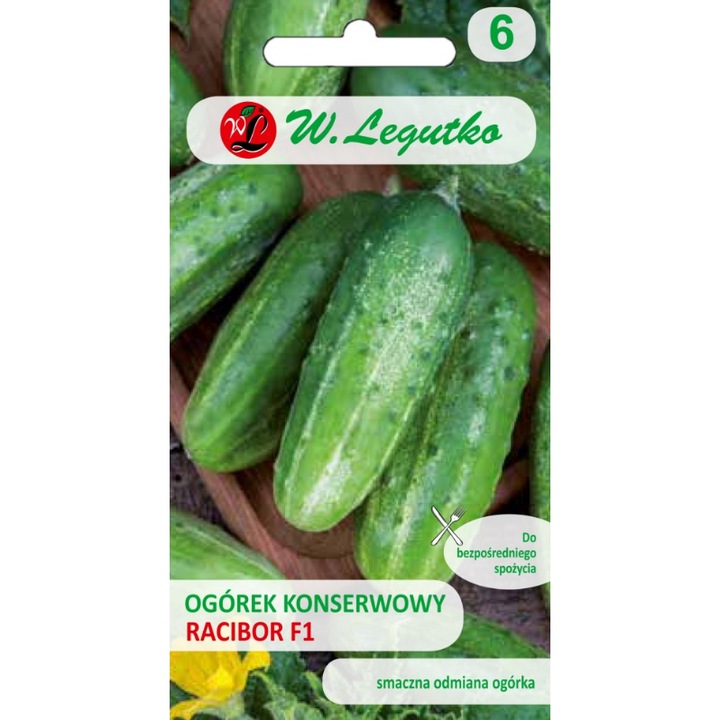 Seminte castraveti, Legutko, Racibor, Pentru sol fertil, Rezistent la mucegai, 5 g