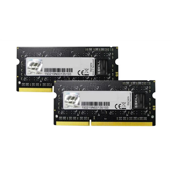 8GB 1600MHz DDR3 Notebook RAM G. Skill Standard CL9 (2X4GB) (F3-12800CL9D-8GBSQ) (F3-12800CL9D-8GBSQ)