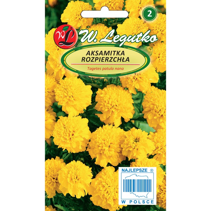 Seminte plante, Legutko, Flori, Pentru sol fertil, 1g, Galben