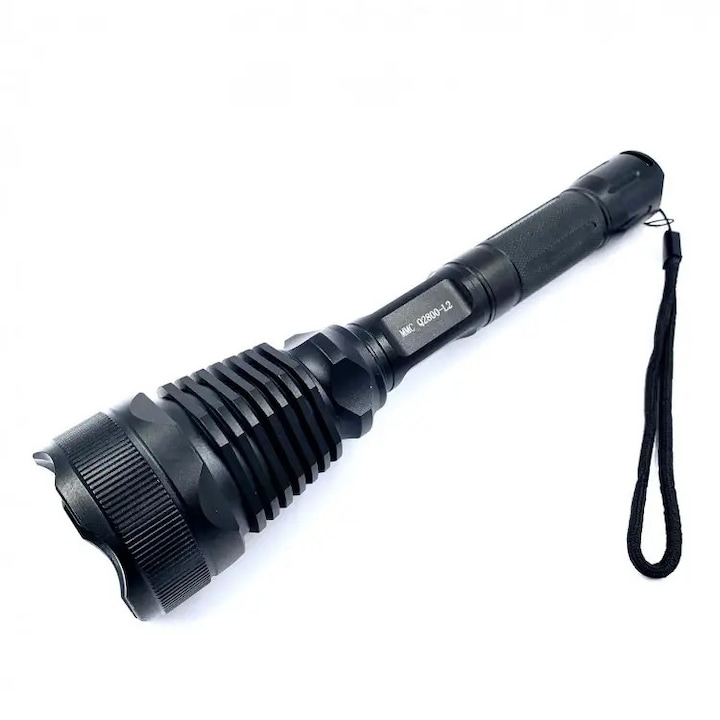Lanterna de vanatoare reincarcabila, Led CREE XM-L T6, cu filtre color, Q2800-L2, culoare negru