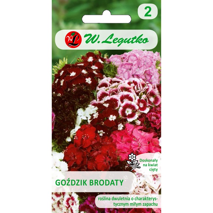 Seminte plante, Legutko, Flori ciorchine, Pentru sol fertil, 1 g, Multicolor
