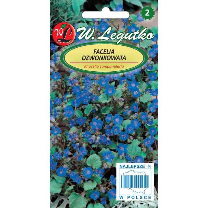 Seminte plante, Legutko, Facelia, Pentru sol fertil, 0.5 g, Albastru