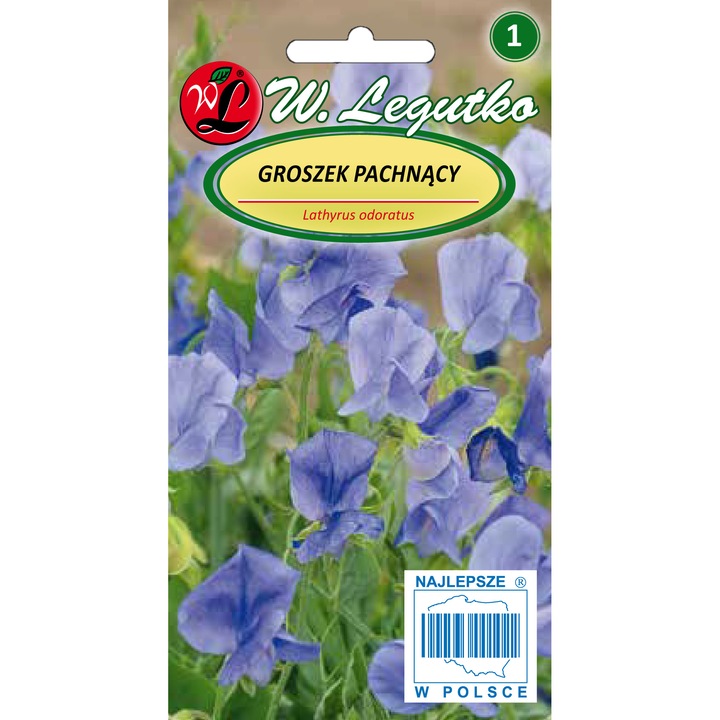 Seminte plante, Legutko, Flori parfumate, Pentru sol fertil, 3 g, Albastru