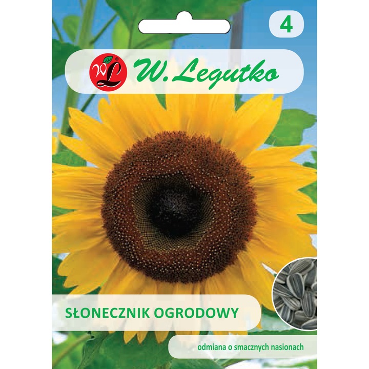 Seminte plante, Legutko, Floarea soarelui, Pentru sol fertil, 20 g, Galben