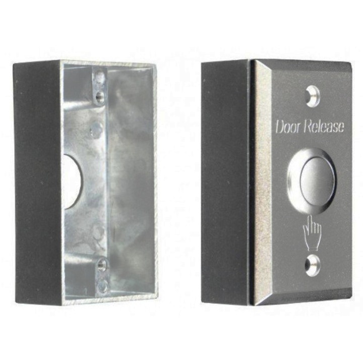 Скоба за монтиране на копчета, SCOT, 50 x 86 x 25 mm, сребро