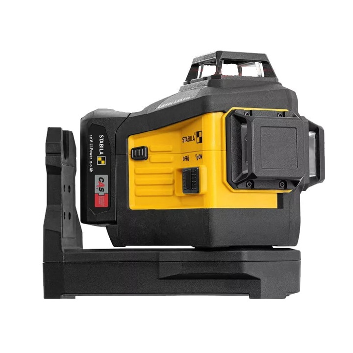 Червен лазерен нивелир с много линии, Stabila, LAX 600, 12 V система