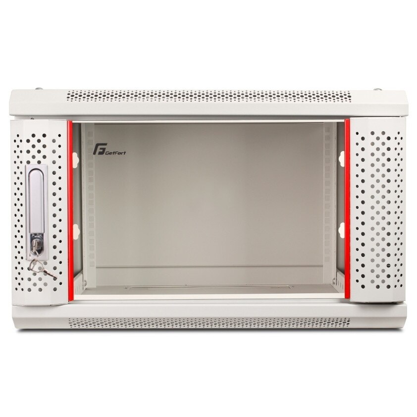 Dulap Rack, Getfort, Metal, Montare pe perete, 19 inchi, 600x600, Gri ...