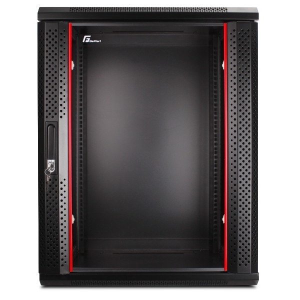 Dulap Rack, Getfort, Metal, Montare pe perete, 19 inchi, 600x450, Negru ...