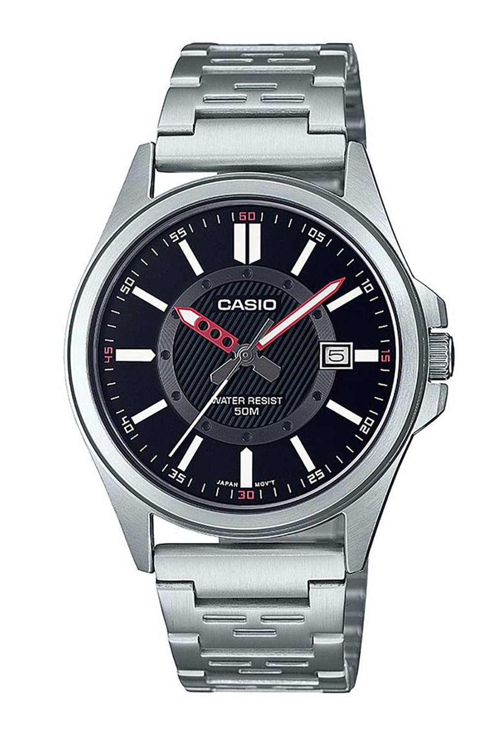 Casio, Ceas Quartz Din Otel Inoxidabil, Argintiu - EMAG.ro