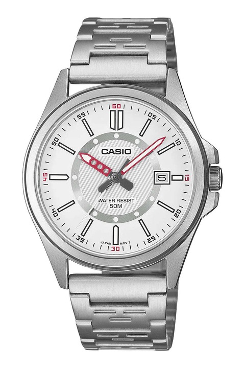 Casio, Часовник от неръждаема стомана, Сребрист