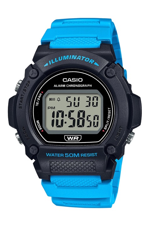 Casio, Дигитален часовник с кварц, Светлосин