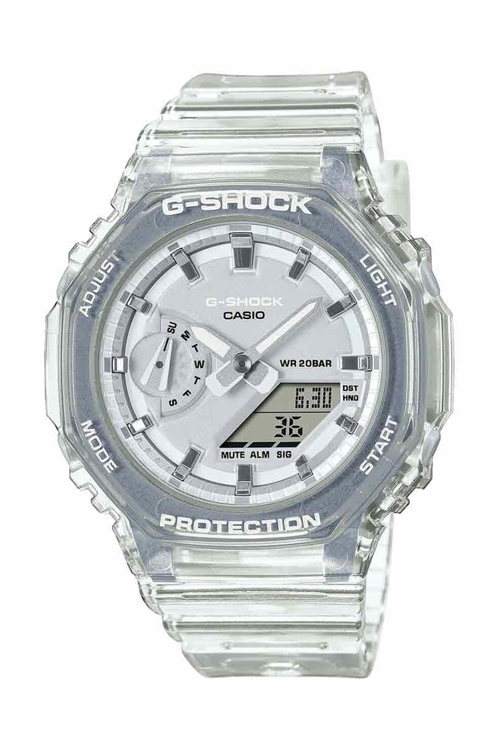 Casio, Ceas analog si digital G-SHOCK, Alb