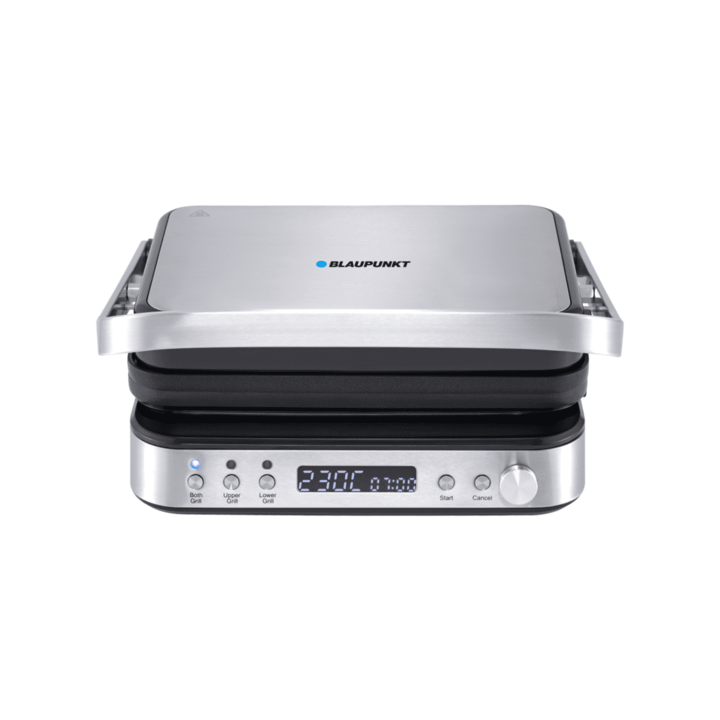 Blaupunkt GRS901 2000W Tapadásmentes Fekete-Ezüst grill és gofrisütő