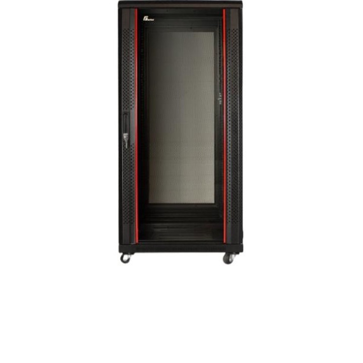 Rack szekrény, Getfort, fém, 19 hüvelyk, 600x1000, fekete