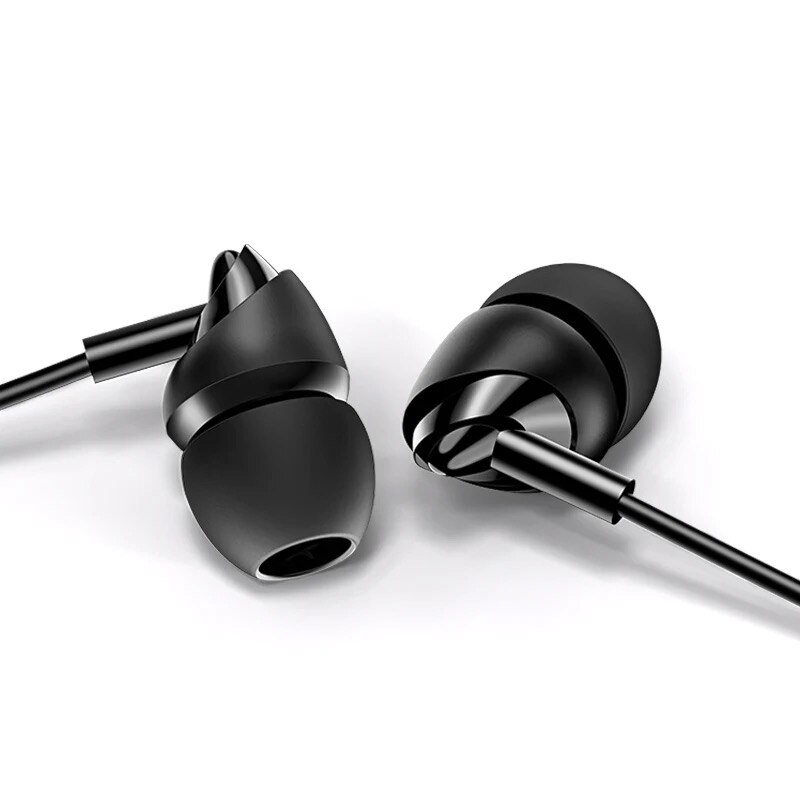 Casti In-Ear USAMS EP-39, lungime fir 1.2m, jack 3.5 mm, negru