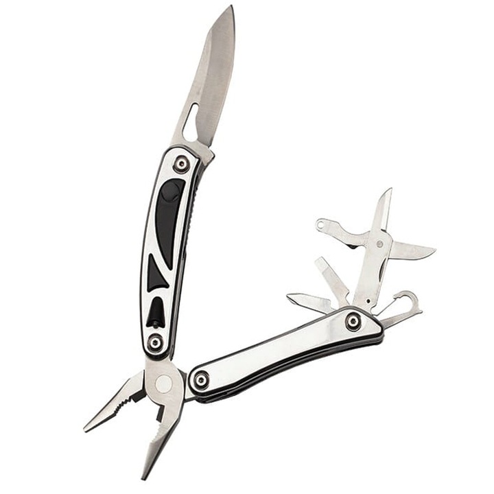 Depox multifunkciós szerszám®, fogó markolat, rozsdamentes acél, 23.5 cm, ezüst