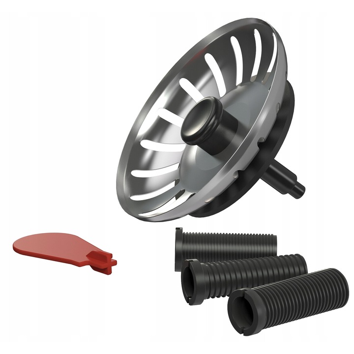 Sita scurgere chiuveta, Granitan, 115mm, Argintiu