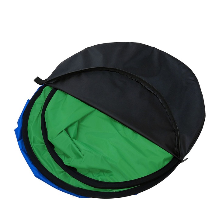 Fundal pliabil 100 x 150cm Chroma Key albastru-verde