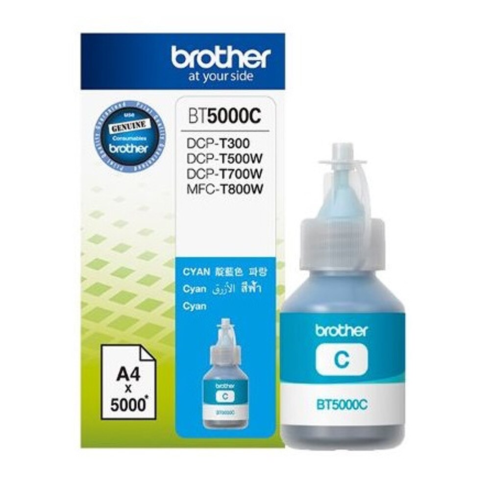 Cartus Original Brother BT6000C, flacon de cerneala, cyan, 5.000 pag, Cartus Original Brother Benefit DCP-T300/T500W/T700W
