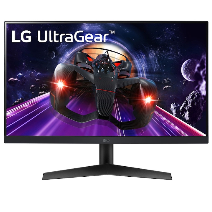 LG 24GN60R-B gaming monitor, 24" IPS, 16:9, 1920x1080, 144Hz, 1ms, 300cd, HDMI, DisplayPort, FreeSync, HDR10, sRGB99%, fekete