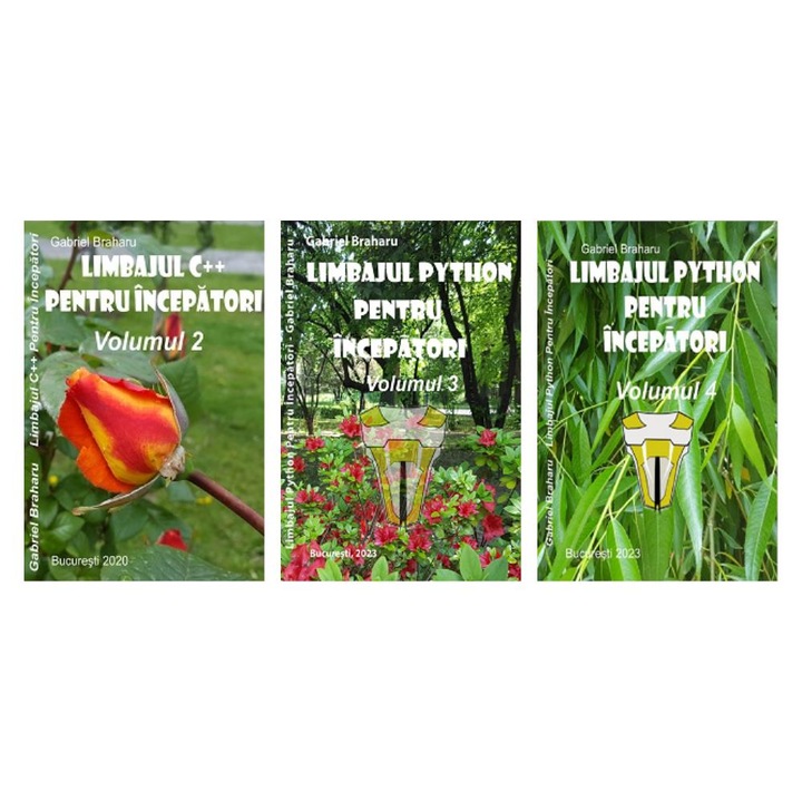 Set de 3 Carti Programare Incepatori (37), Gabriel Braharu, Colectia "Invata programare singur"