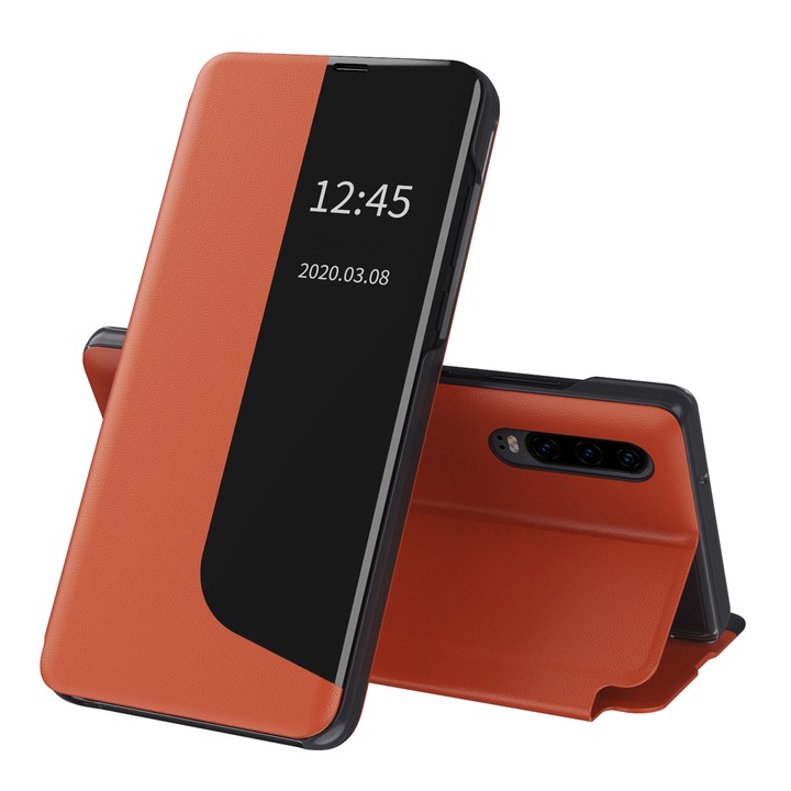 Кейс за Huawei P30, Techsuit eFold Series, оранжев