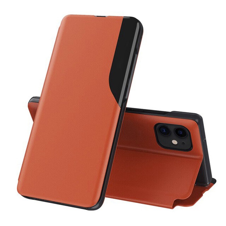 Кейс за iPhone 12 mini, Techsuit eFold Series, оранжев