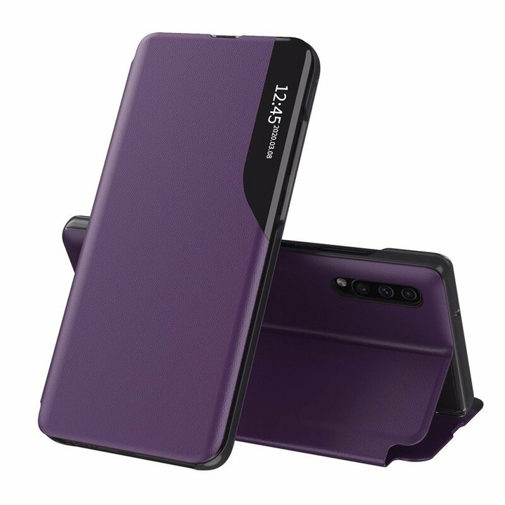 Husa pentru Samsung Galaxy A70/A70s, Piele ecologica, Purple