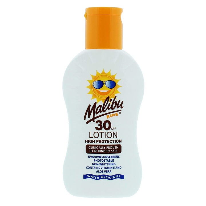 Lotiune cu protectie solara pentru copii, Malibu, SPF 30, 100ml