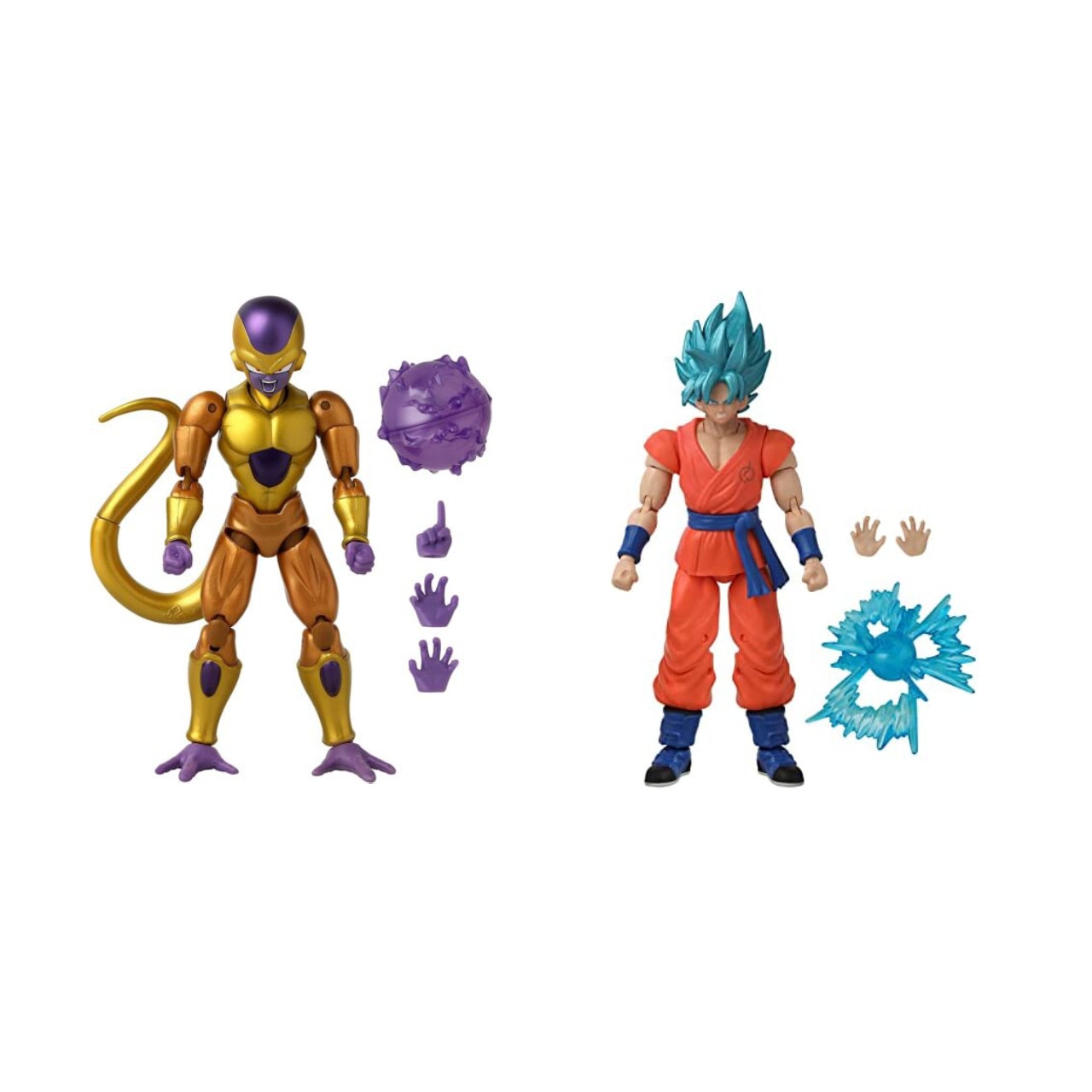 Figurine DB Figurine Dragon Stars 17 cm - Battle Pack - SS Blue Goku vs  Golden Frieza BANDAI