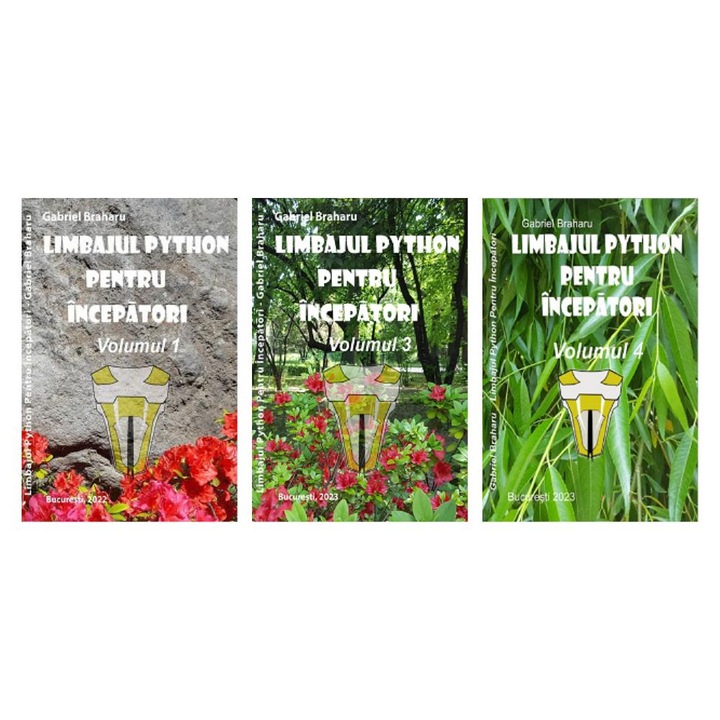 Set de 3 Carti Programare Incepatori (43), Gabriel Braharu, Colectia "Invata programare singur"