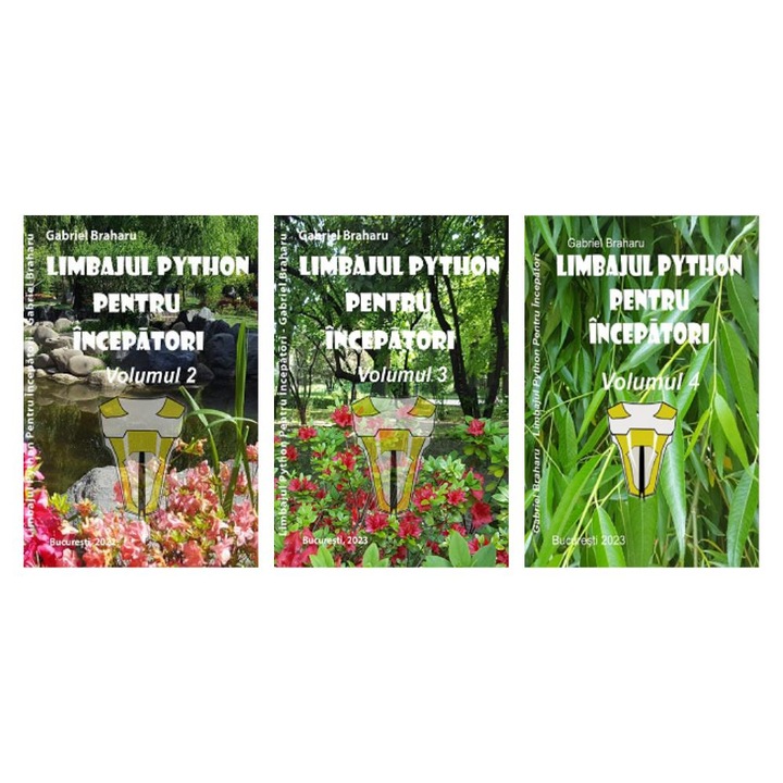 Set de 3 Carti Programare Incepatori (44), Gabriel Braharu, Colectia "Invata programare singur"