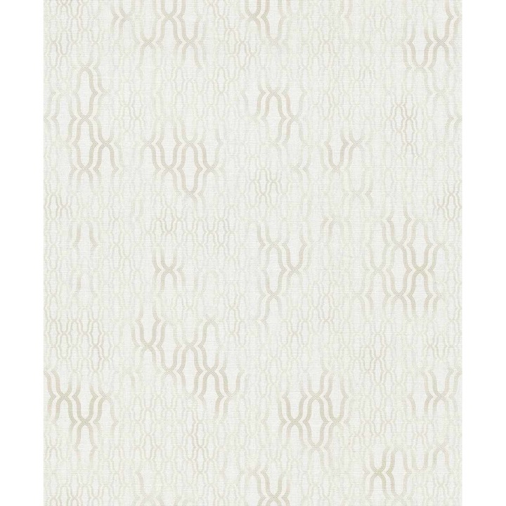 Modern tapéta, geometrikus, fehér, szürke, hálószoba, nappali, fürdőszoba, előszoba, Casual Chic, 10259-01 0,53mx 10m