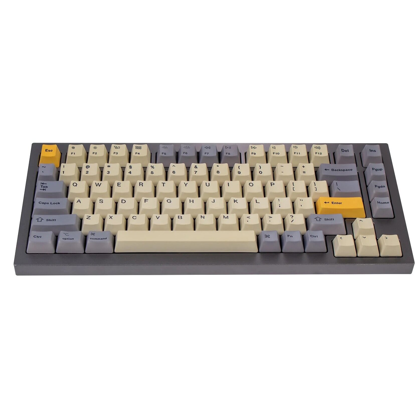 Kit butoane Keychron OEM Dye-Sub PBT, Full set Keycaps, Wheat Grey ...