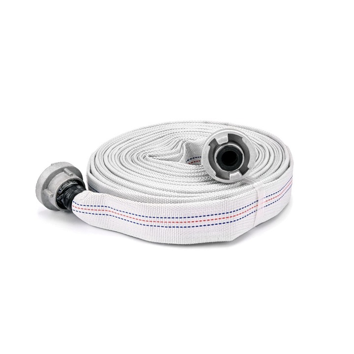 Пожарникарски маркуч 1", 20м, сребрист