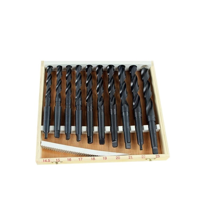 Set 10 burghie pentru metal MK2, 1435-23 mm, Silver