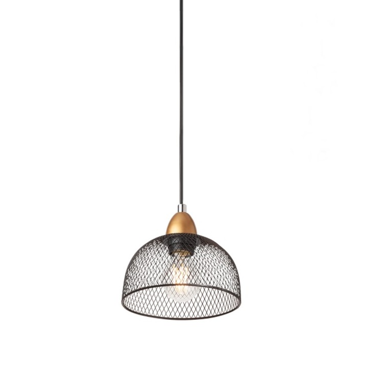 Lustra Cu Extensie, Potrivita Pentru Orice Tip De Incapere, Negru, Auriu, Design Modern, 180 x 1200 mm