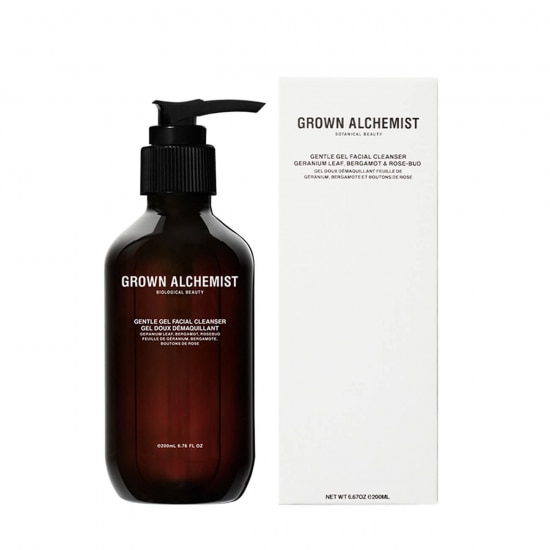 Gel facial de curatare Grown Alchemist Geranium Leaf, Bergamot & Rose