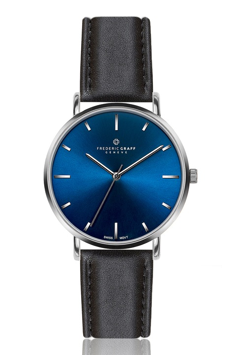 Frederic Graff, Bőrszíjas kvarc karóra, Fekete