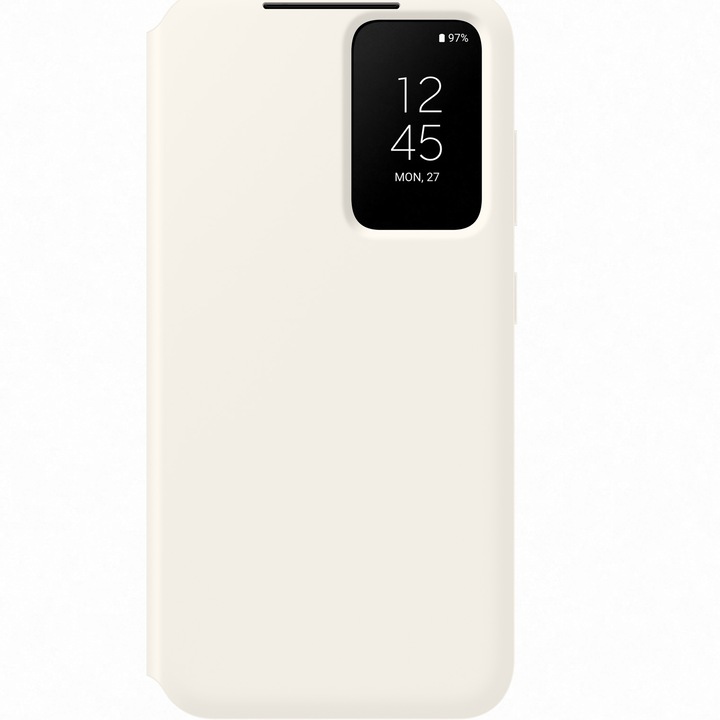 Samsung Smart View Wallet tok Galaxy S23-hoz, krémszínű