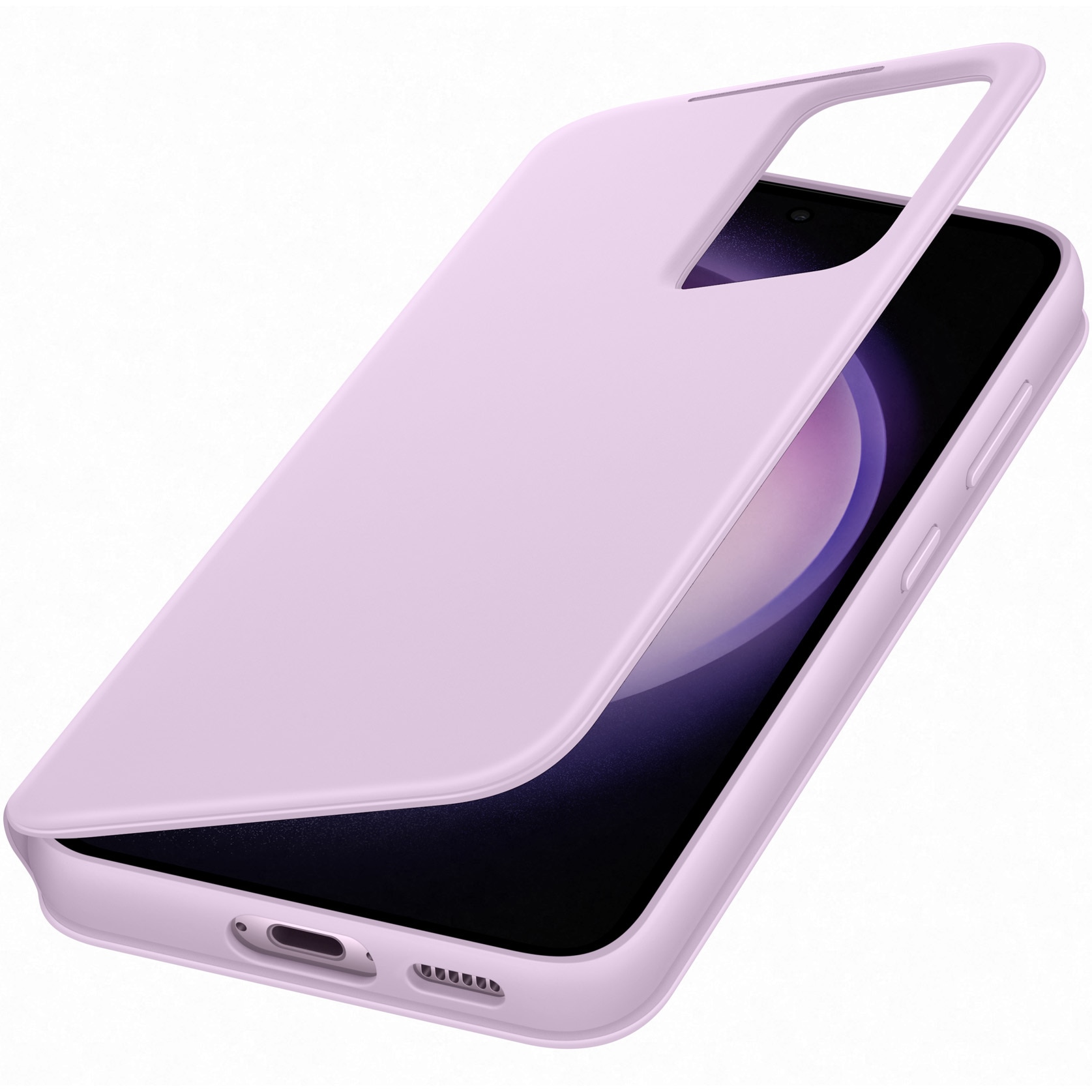 Husa de protectie Samsung Smart View Wallet Case pentru Galaxy S23, Lilac